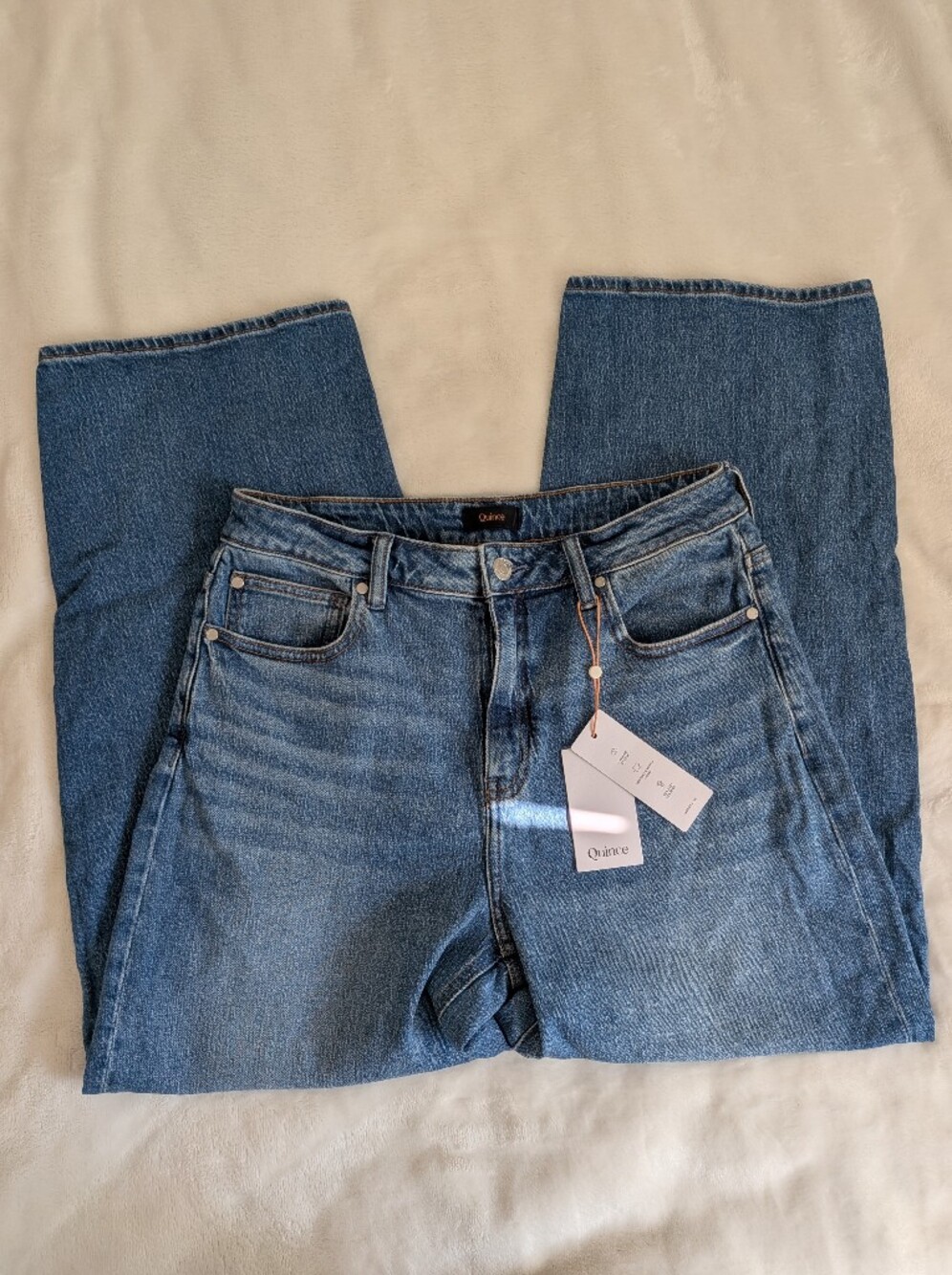 NWT Quince wide leg jeans